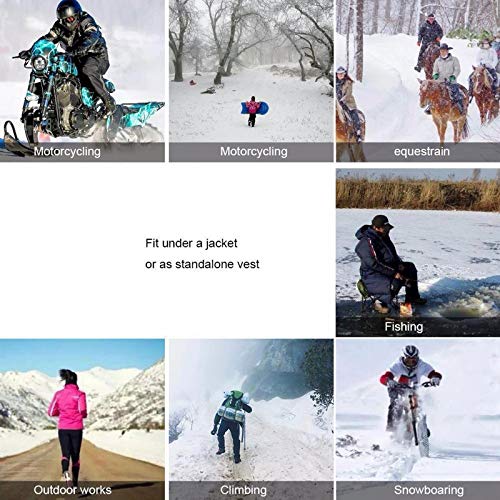 HEcSHENG Beheizte Weste USB elektrische Heizung Smart Thermostat Heizung 3 Stufen Einstellbare Temperatur Zone 8 Fieber… – Bild 7