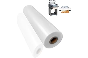 12.5in x 656ft Glossy BOPP Laminating Film, Thermal Laminate Film Hot Roll Laminating Film, 1" (2.54cm) Core, 1 mil (27 mic) 