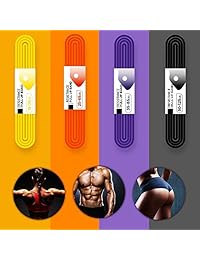 Kamileo bandas de resistencia, bandas de asistencia para dominadas, mejor para estiramiento, levantamiento de potencia, entrenamiento de resistencia, póster incluido (individual), Anaranjado