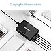 USB Desktop Charger with SmartIC Output Port and Type C Port 50W 6-Port for iPhone7/6/5, iPad, MacBook, Galaxy Note5/4/3/2/S8/S6/S5/S4/3 and More