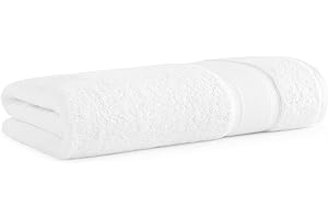 Aston & Arden Solid Turkish Bath Sheet - Extra Soft & Plush with Finest Long-Staple Aegean Cotton, 600 GSM, Luxury Towel for Spa, Hotel, and Bathroom, 35 x 70, Pearl White