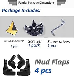 YLOXFW Car Mudguard Mud Flaps for T-oy-OTA Innova