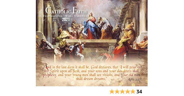 Ucm 2022 2023 Calendar Amazon.com : Catholic Religious Liturgical Wall Calendar 2021:  Inspirational Art Monthly 11"X8.5" | Catholic To The Max : Office Products