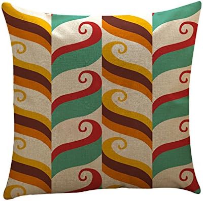 koperras Geometric Multi Color Pillow Cover,45cm x 45cm (18in x 18in),Cushion Cover Throw Home Car Pillow Case