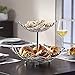 Inspired Living ME9290 Linear fruit-bowls, 2-Tier Basket, SILVER
