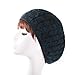TEFITI Womens Snood Hairnet Headcover Knit Beret Beanie Cap Headscarves Turban-Cancer Headwear for Women Black-Denim