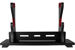 FLURSAILE Sword Stand Sword Rack, Wands Display Stand, Samurai Sword Stand, Katana Sword Holder (2-Tier)