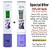 pH Meter and Temperature Meter. Digital Aid Professional Quality Water Test Meter. Large Back-lit LCD Screen. Range 0.00 to 14.0 pH; 32° - 140°F. 3 Free Buffer Solution Powders.