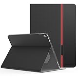 MoKo Case Fit iPad Pro 12.9 Inch 2017 - Premium Light Weight Stand Folio Shock Proof Cover Protector Fit Apple iPad Pro 12.9 Inch 2017 & 2015 Tablet, Black (with Auto Wake/Sleep)