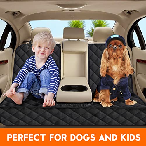 Yuntec Dog Car Seat Cover, Back Seat Cover for Dogs Pet Car Seat