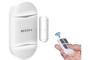 HENDUN Door Alarm When Opened for Home Security with Remote, 130dB Wireless Windows Alarm Sensors,Door Chime for Pool Door, Kids Safety for Garage, Sliding, Dementia,Opening Alert (Pack 1)