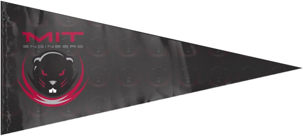 KJKJSNBS Massachusetts Institute of Technology MIT Engineers Logo 12" X 30" Pennant Garden Flag