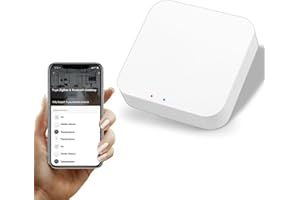 MOLCZOV ZigBee 3.0 Hub WiFi & Bluetooth Dual Mode Gateway,Tuya Smart Bridge Wireless Remote Controller,Intelligent Bridge Wireless Smart Gateway Voice Control via Alexa, Google Home. Only Tuya Products