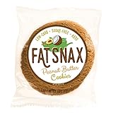 Fat Snax Cookies - Low Carb, Keto, and Sugar Free (Peanut Butter, 6-pack (12 cookies)) - Keto-Friendly & Gluten-Free Snack Foods