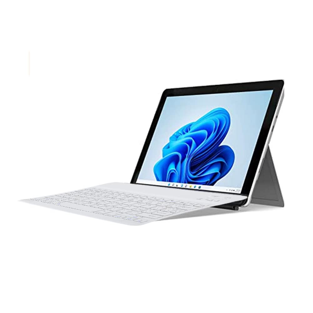 ASHATA Bluetooth Keyboard 10" Inch, Ultra-thin and Portable, Rechargeable Wireless Keyboard Universal Layout Compatible with Smart Phones Tablets Laptops Notebooks(Spanish)