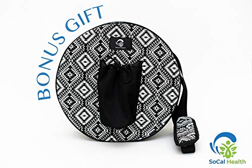 SoCal-Health-Yoga-Wheel-Set-with-Fitness-Resistance-Strap-Blocks-and-Carry-Bag-Stretching-Rollers-for-Flexibility-and-Balance-with-High-Density-Foam-Block-to-Support-and-Deepen-Poses-6-Piece-Set