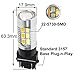 Partsam 2pcs 3157 3155 3457 4157 Switchback LED Bulbs with Projector White/Yellow Dual Color Turn Signal Lights Extremely Bright 22-5730-SMD Chipsets with Resistors