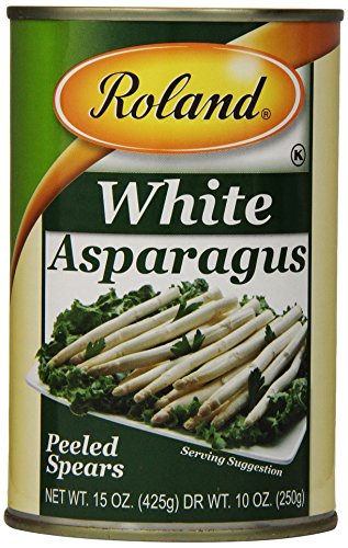 Roland Foods White Asparagus, Peeled Spears, 15 Ounce (Pack of 3)