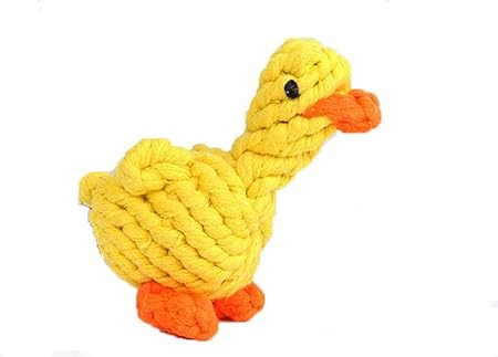 duck rope dog toy