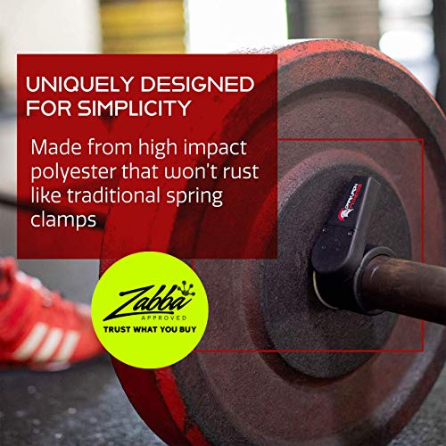 Barbell Collar Clamps - Adjustable Clips for 1 Inch and 2 Inch Standard Olympic 45 Pound Bar - 1 Pai - //medicalbooks.filipinodoctors.org