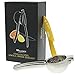 Lemon Squeezer Bundle Superior Quality Manual Citrus Orange Juicer W/Free Ceramic Knife. 304 Grade Stainless Steel In Premium Gift Box (1 Unit)