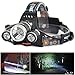 Boruit 10000Lm 3XXML T6+2R5 LED Headlamp Head Light Torch USB 18650+Car Charger