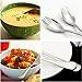 Spork 6-Pack Long Handle and Heavy Duty 18/10 Stainless Steel Sporks for Home Use and Outdoor Camping by PAIPIE