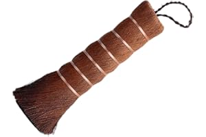 CORHAD Natural Palm Fiber Teapot Cleaning Brush, Small Bristle Tea Tray Scrubber for Teaware Maintenance,