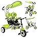 Baby Stroller Tricycle Toy Bike Baby Toddler Ride Green Twins Kids Child Push Toy Outdoor Trike MD Group