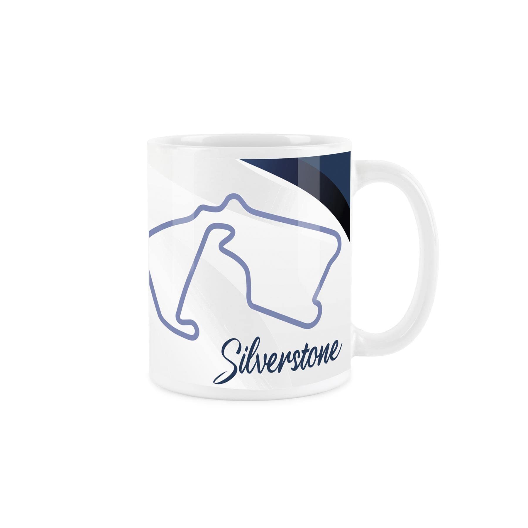Purely Home Car Racing Circuits Mug - Silverstone - Coffee Tea Present Motorsport Gifts for Car Lovers