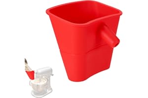 Mixer Flour Funnel, Silicone Durable Easy Pouring Mixer Flour Funnel Accessories Practical Baking Attachments Suitable for Eg