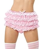 Adult Baby Diaper Lover ASC Satin Frilly Rhumba Diaper Covers (Medium)