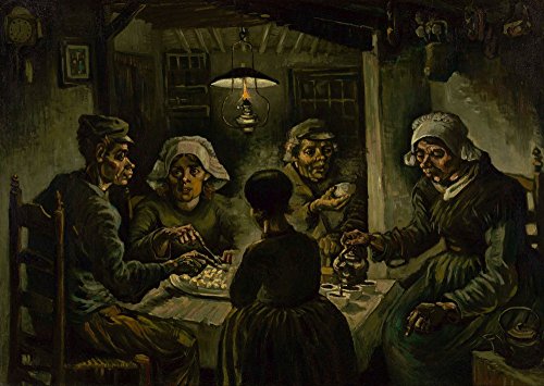 Vincent van Gogh Giclee Canvas Print Paintings Poster Reproduction (The potato eaters 1)