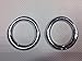 2016 2017 For Toyota C-HR Exterior Front Fog Light Lamp Bezel Cover Ring Trim ABS Chrome 2pcs