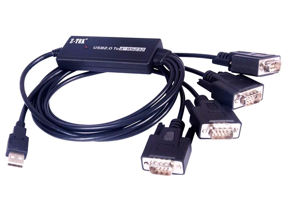 KRUP USB Adapter Series 4 x DB09 (RS232) M Black