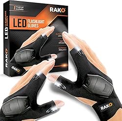 RAK LED Flashlight Gloves with AAA Batteries