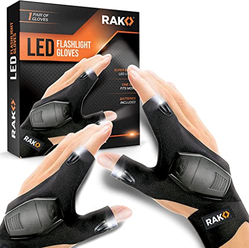 RAK LED Flashlight Gloves with AAA Batteries