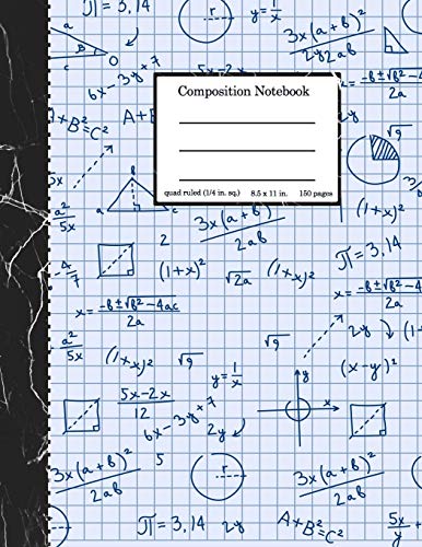 Composition Notebook: Graph Paper Notebook, 4 Squares per inch, 8.5 x ...