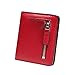 Itslife Women's Rfid Blocking Small Compact Bifold Leather Pocket Wallet Ladies Mini Purse with id Window (Red)