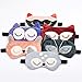 Drasawee Lovely Comfort Sleeping Ice Bag Stuffed Eye Mask Blindfold Purple