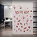 Pawliss Halloween Bloody Party Decorations Window Decals Wall Stickers Decor, Handprint Footprint Horror Bathroom Zombie Decorations Supplies, 12 inches by 17 inches Sheet, 82 Pcs