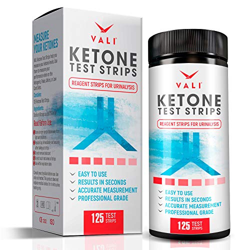 Ketone Test Strips for Ketones Testing 125 Pack Keto Urinalysis Tester Strips Kit for