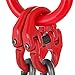 Mophorn Chain Sling, 5/16 Inch x 5 Ft Double Leg Lifting Chains with Grab Hooks, 3 Ton Capacity Lifting Slings, G80 Alloy Steel Double Leg Slings
