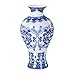 LianLe Retro Blue and White Porcelain Home Decorative Vase Chinese Style Ceramic Mini Vase,Gift for Family
