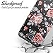Galaxy S5 Case, Miss Arts Slim Anti-Scratch Protective Kit with [Drop Protection] Heavy Duty Dual Layer Hybrid Sturdy Armor Cover Case for Samsung Galaxy S5 -Rose Gold Flower/Black