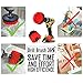DRILL BRUSH 360 Original Attachments 3 Pack kit - Cleaner Scrubbing Brushes for Bathroom Surface, Grout, Tub,Tile, Shower, Kitchen, Auto, Fiberglass,Boat,RV (red)