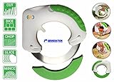 Circular Rolling Knife, Multi Purpose Cutting Tool, Cutting Meat, Salad, Pizza, Vegetable. TQ∞