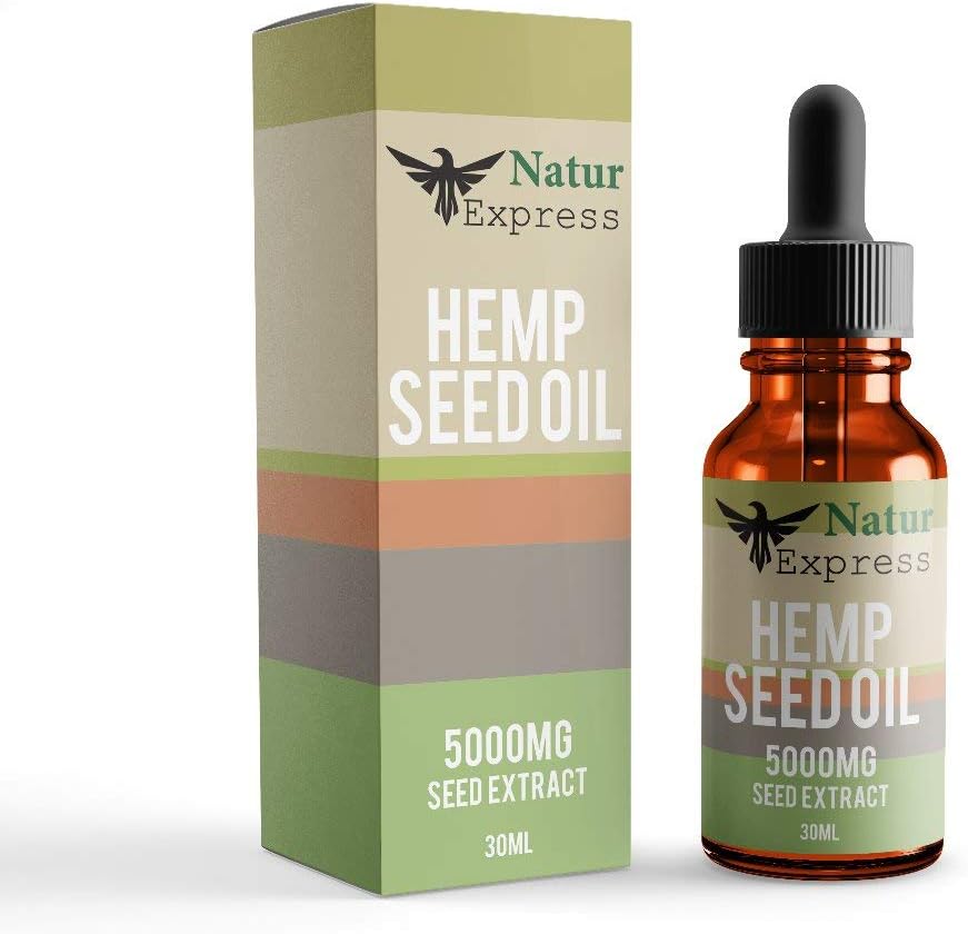 UK Organic Mint Flavor Hemp Oil - Pain Relief, Stress & Anxiety Relief, Sleep Aid, Omega 3,6&9 | Lab Tested |High Strength Hemp Oil Drops | Extract of 50% & 30ml | LIFE-TIME GUARANTEE