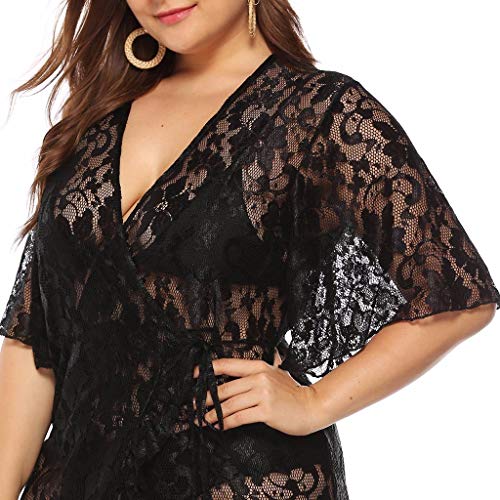Witspace Women Bathing Cover Up Bikini Swimsuit Swimwear Crochet Smock Beach Cover Up