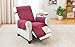 Elaine Karen Deluxe Reversible Recliner Furniture Protector, Burgundy/Tan 80